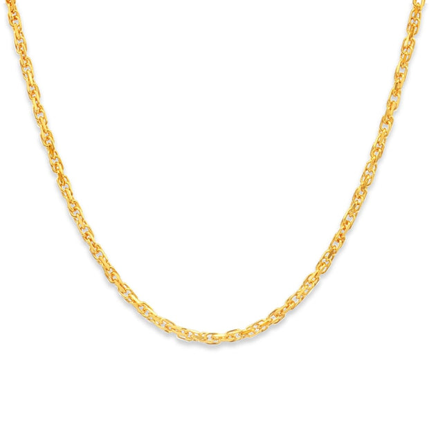 24K Double Link Chain
