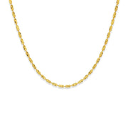 18K Long Beads Diamond Cuts