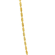 18K Long Beads Diamond Cuts