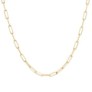 Piper Paperclip Chain 18" 14K Yellow