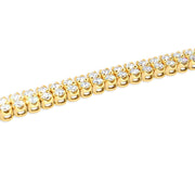 Two Row Diamond Tennis Bracelet