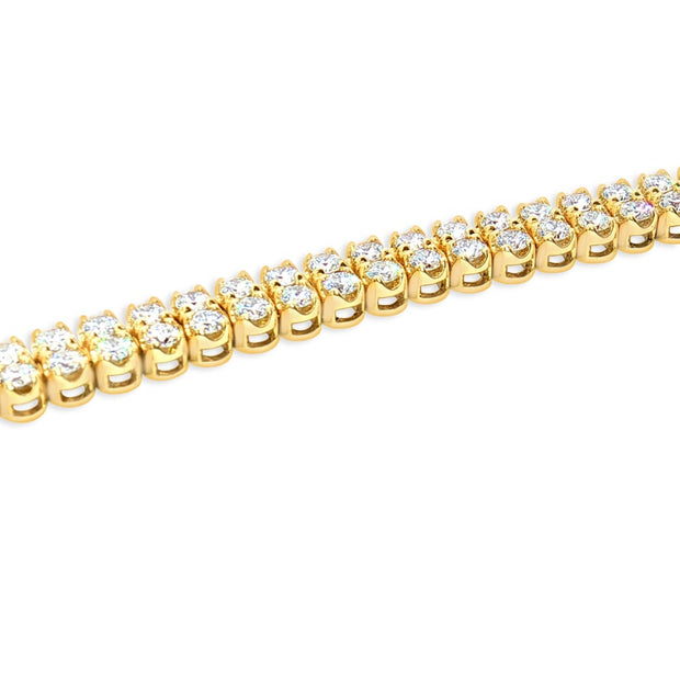 Two Row Diamond Tennis Bracelet