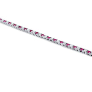 Ruby/Diamond Tennis Bracelet