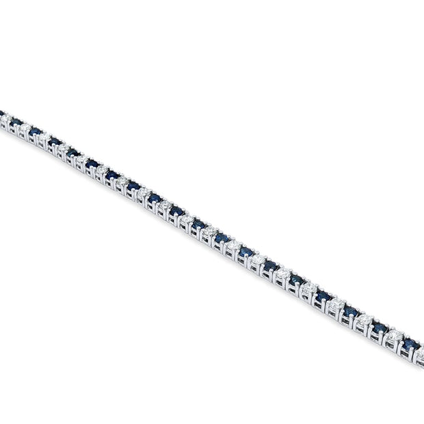 Saphire/Diamond Tennis Bracelet