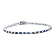 Saphire/Diamond Tennis Bracelet