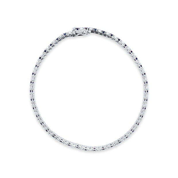Saphire/Diamond Tennis Bracelet