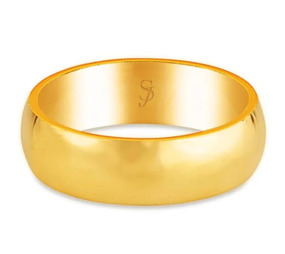 Classic Half Round 24K - 6mm