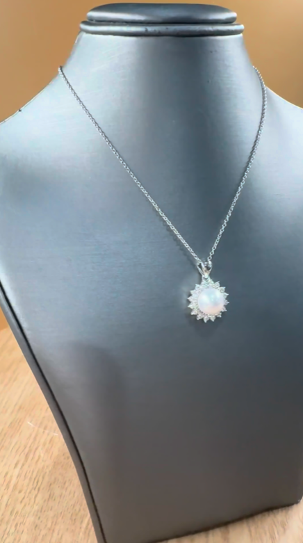 Sunflower Pearl Pendant